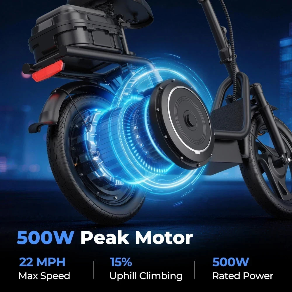Patinete electrico plegable con asiento